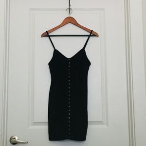 Mini Black Cotton Dress
